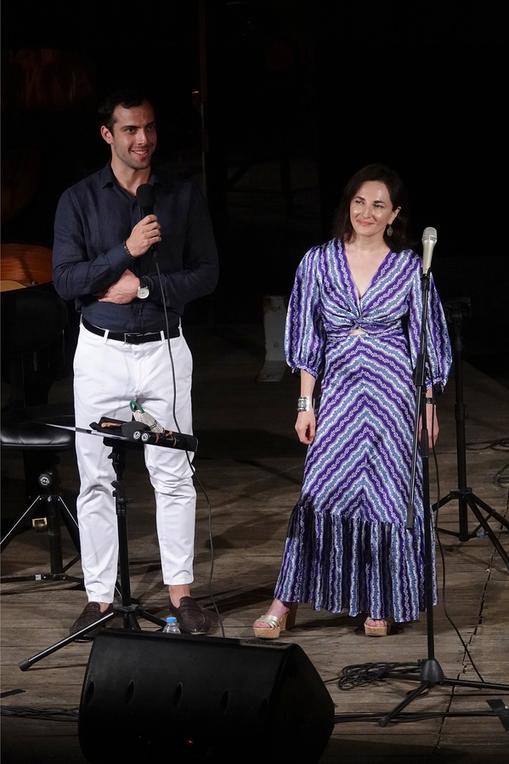 Timotheos Gavriilidis Petrin and Masha Ilyashov opening the Samos Young Artists Festival 2023