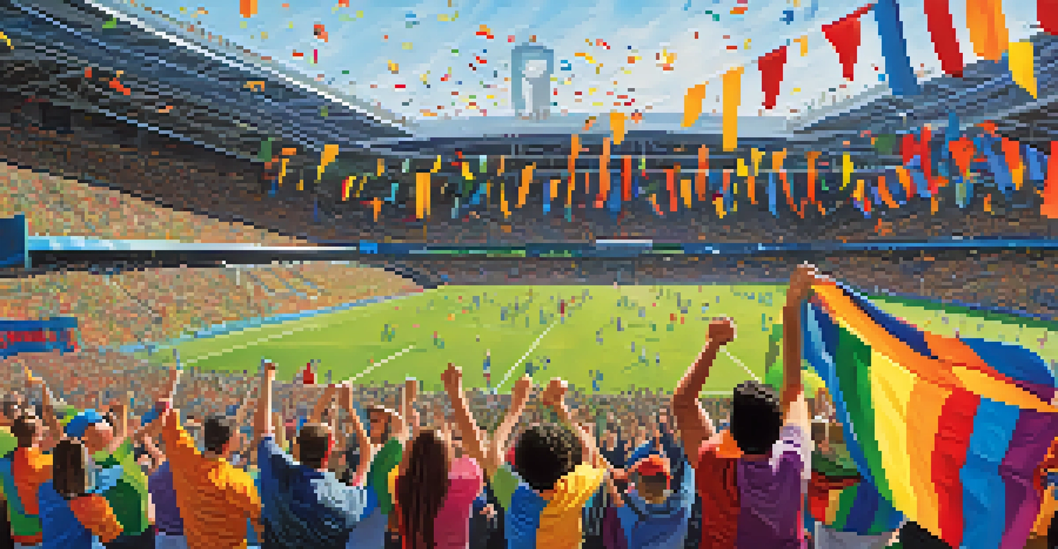 Supporters' groups passionately cheering at a Seattle soccer match, illustrating the vibrant atmosphere and community spirit.