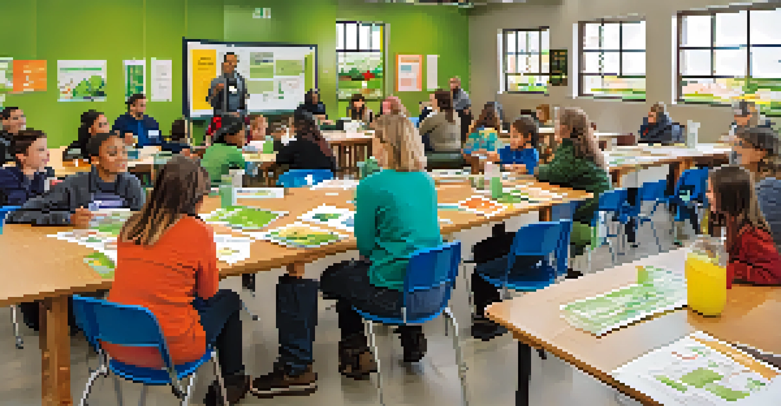 An educational workshop in Seattle focused on waste reduction, with participants learning about recycling and composting.
