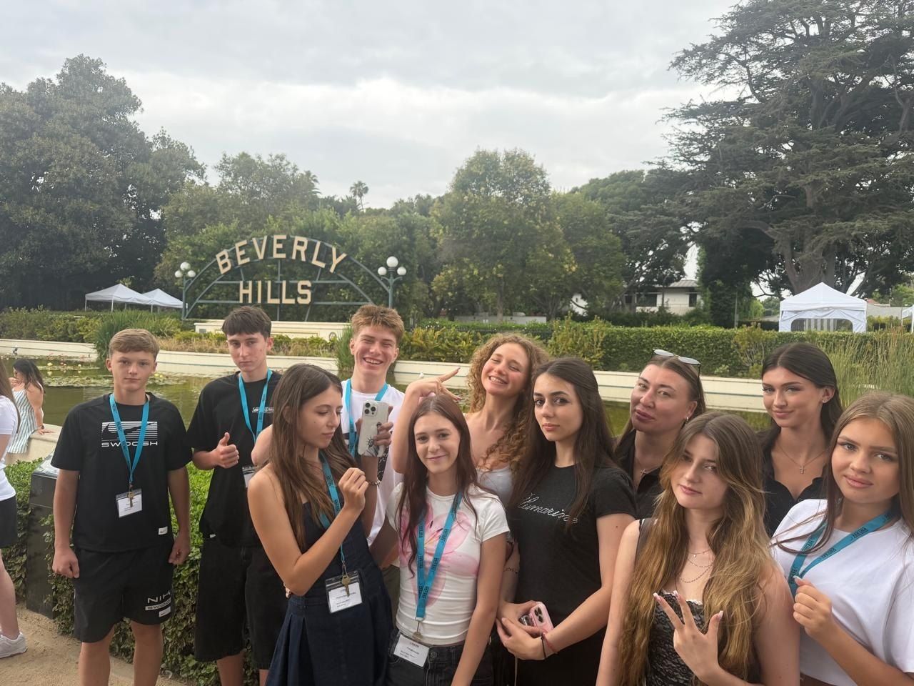 YES USA students exploring Southern California