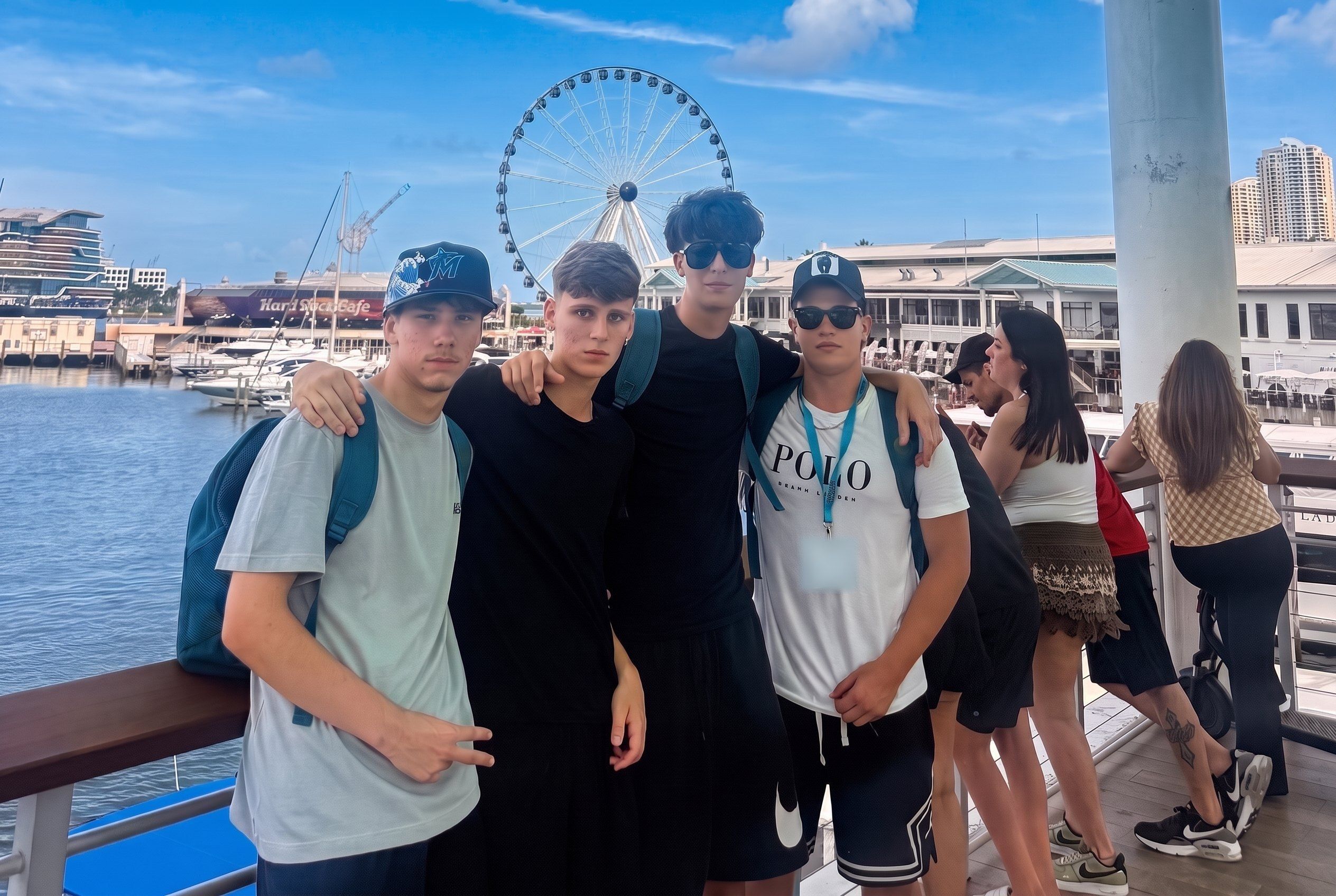 YES USA students at Bayside Marketplace, Miami