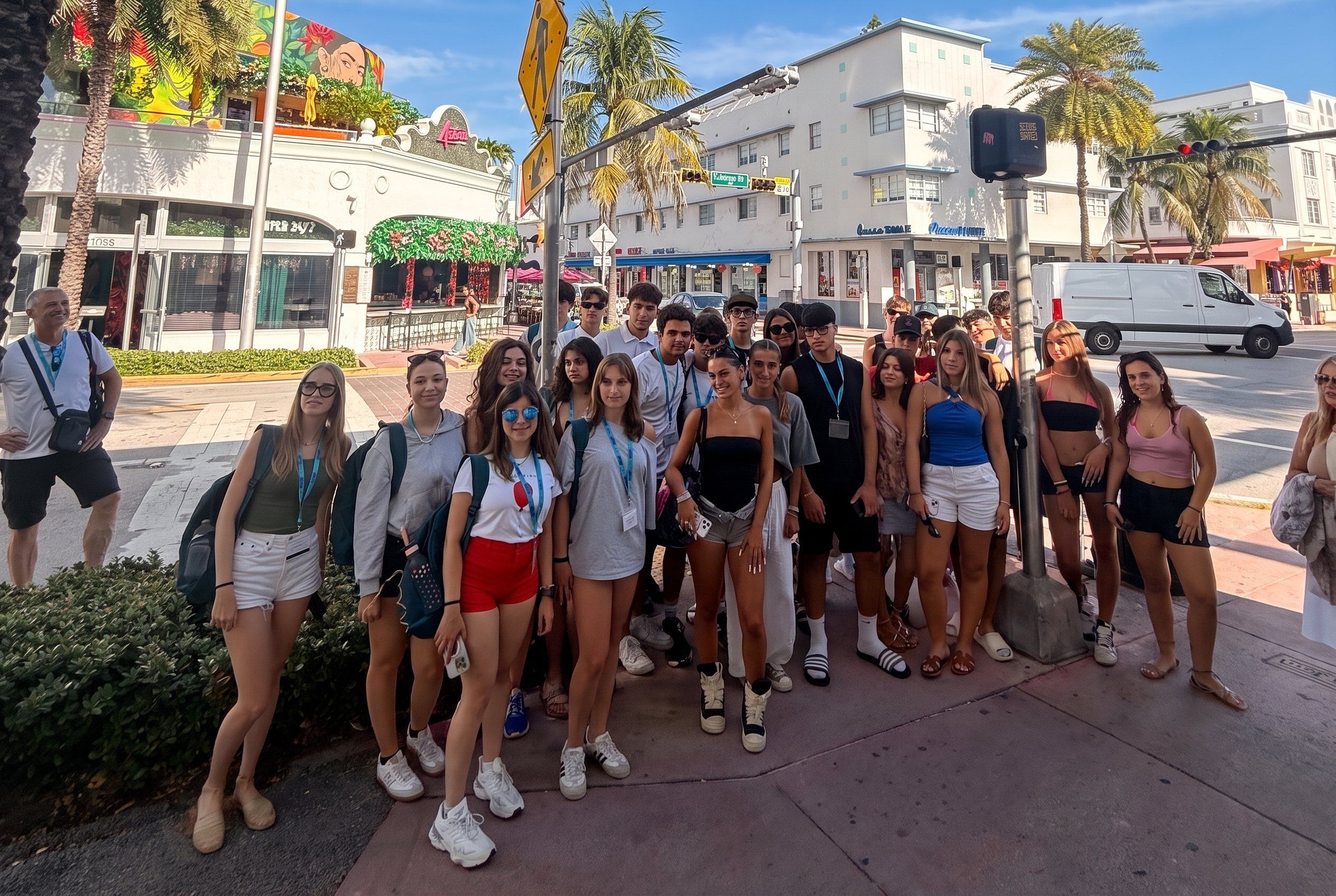 A YES USA group on Collins Avenue, South Beach