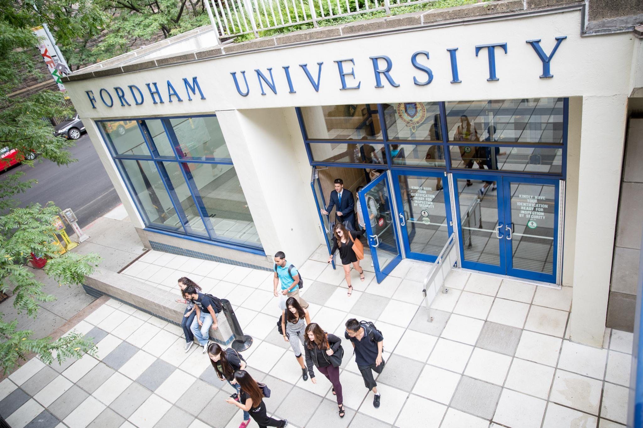Entrance to Fordham University at Lincoln Center