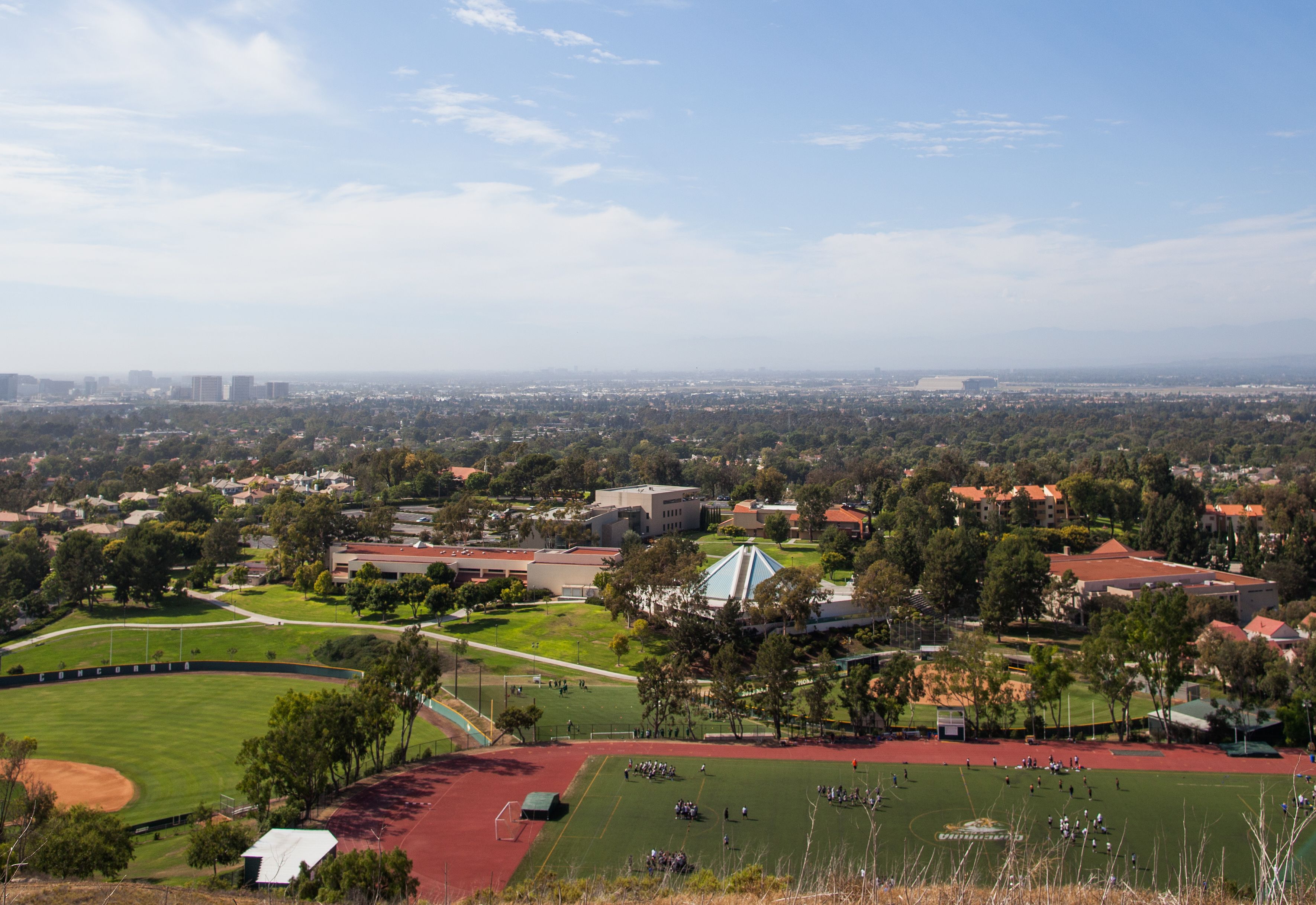 Concordia University Irvine campus in Orange County, Southern California.