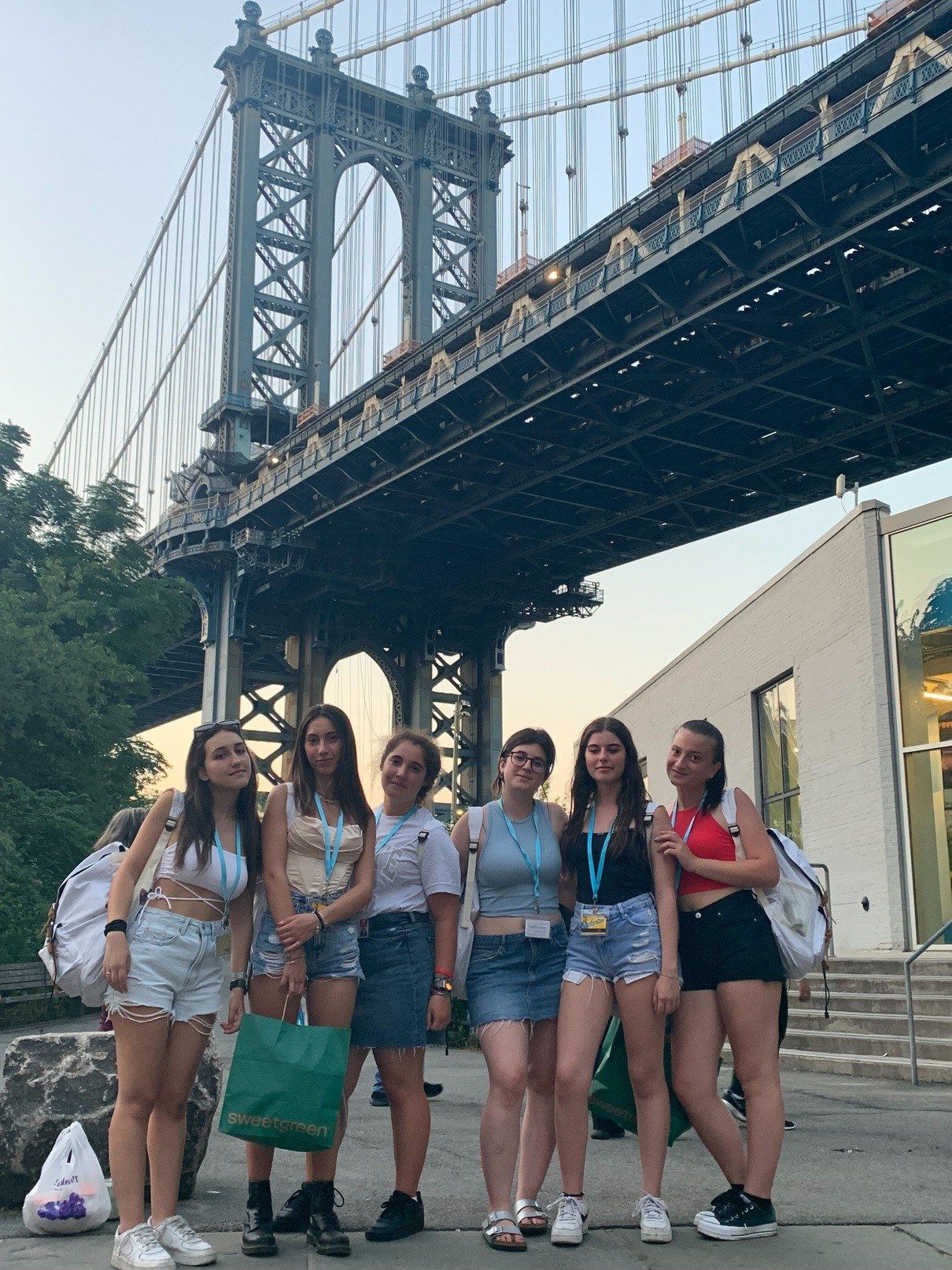 Students visiting DUMBO in Brooklyn