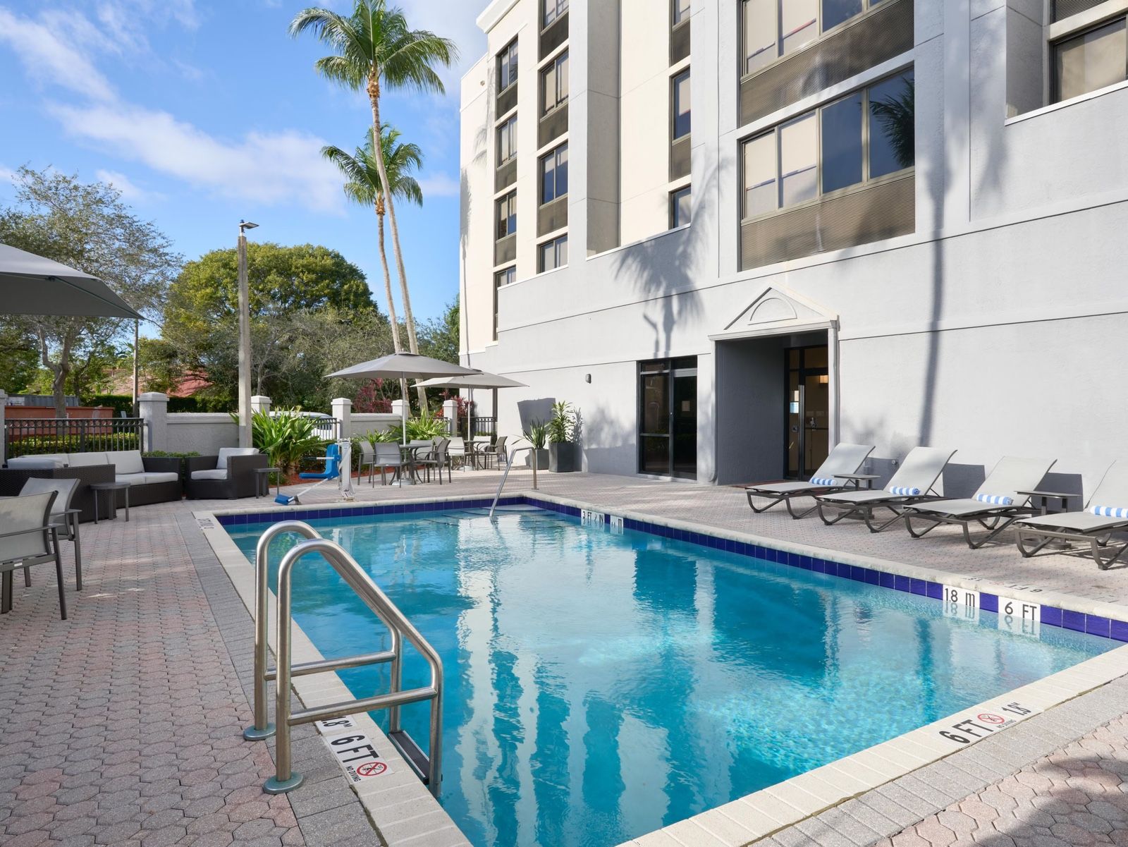 Example outdoor hotel pool