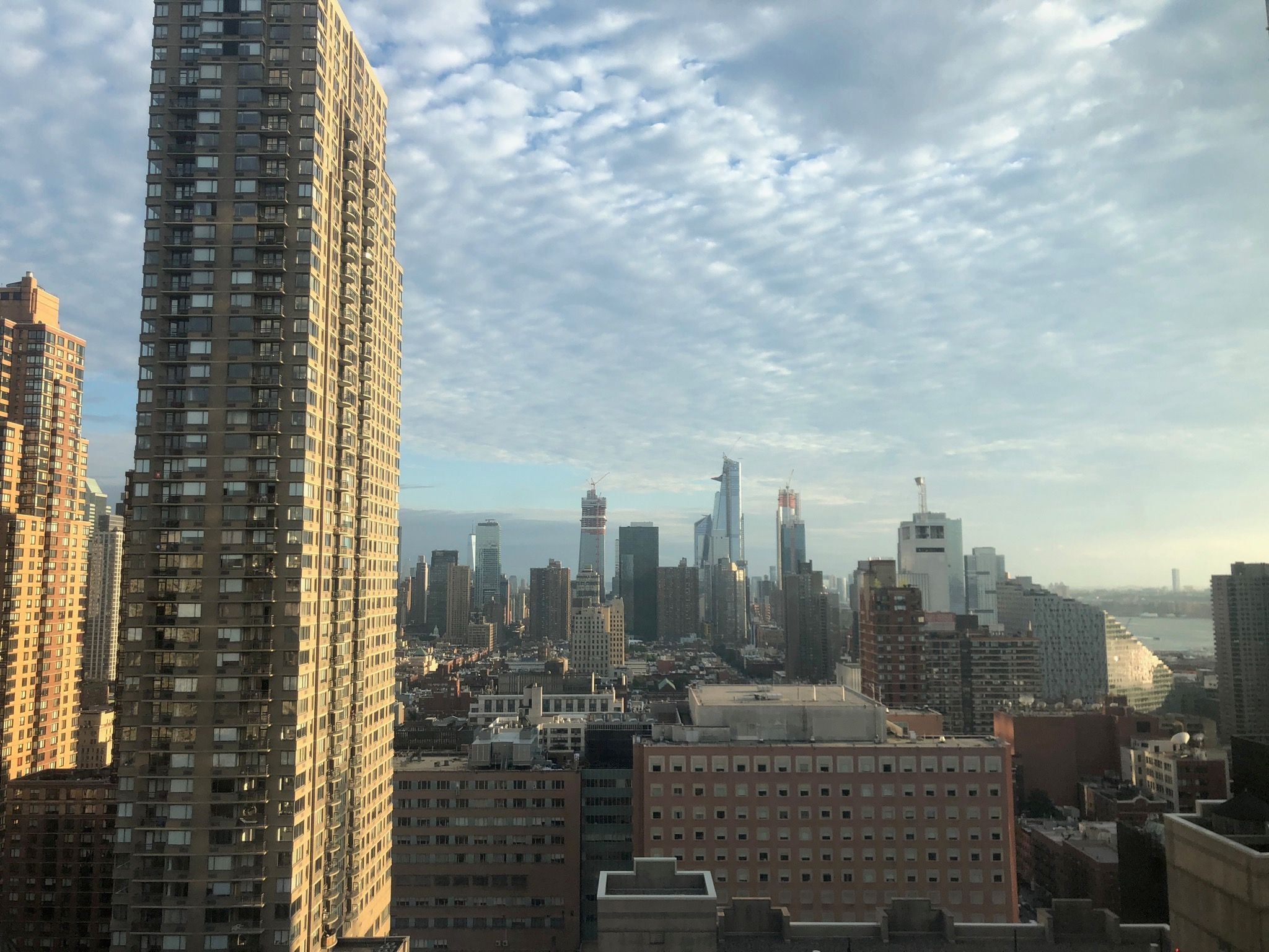 Manhattan skyline seen from the Fordham Lincoln Center residence