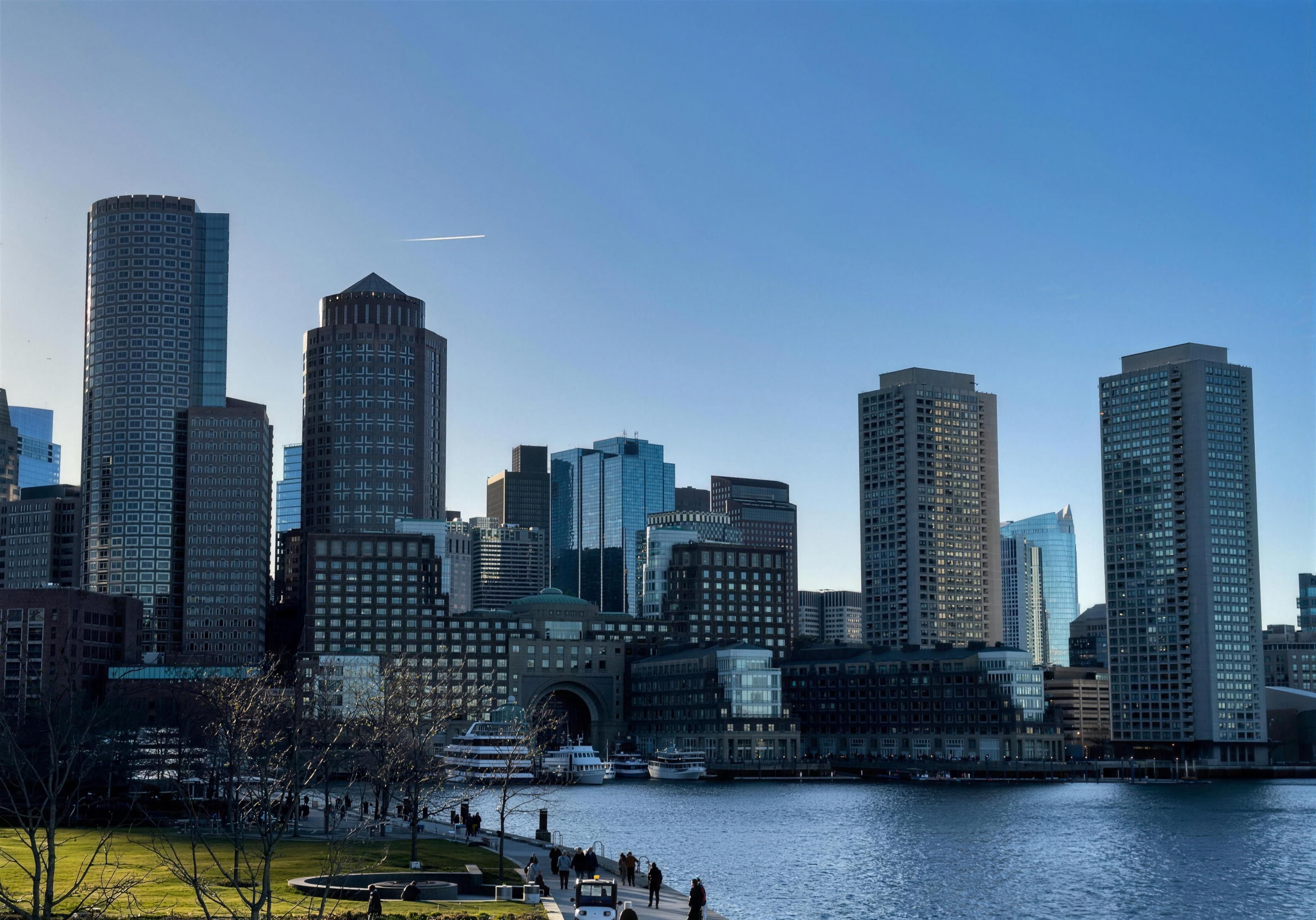 Boston skyline and waterfront