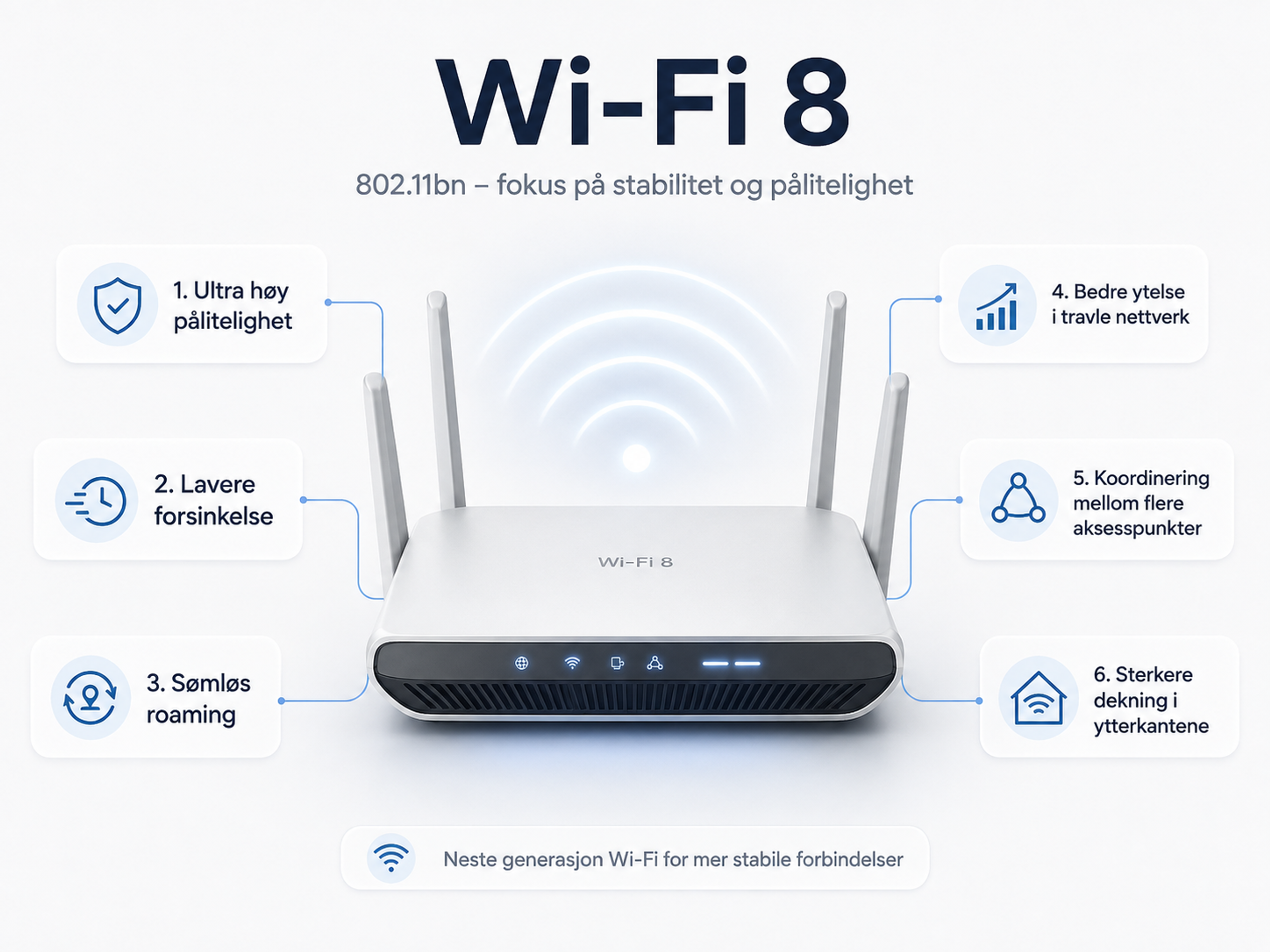 Wi-Fi 8: Den nye Wi-Fi standarden