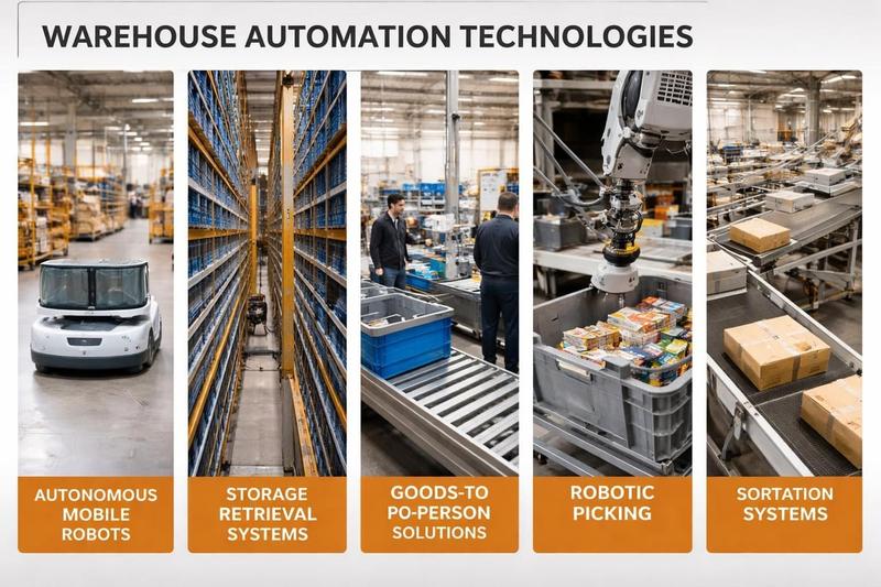 Warehouse automation technology types