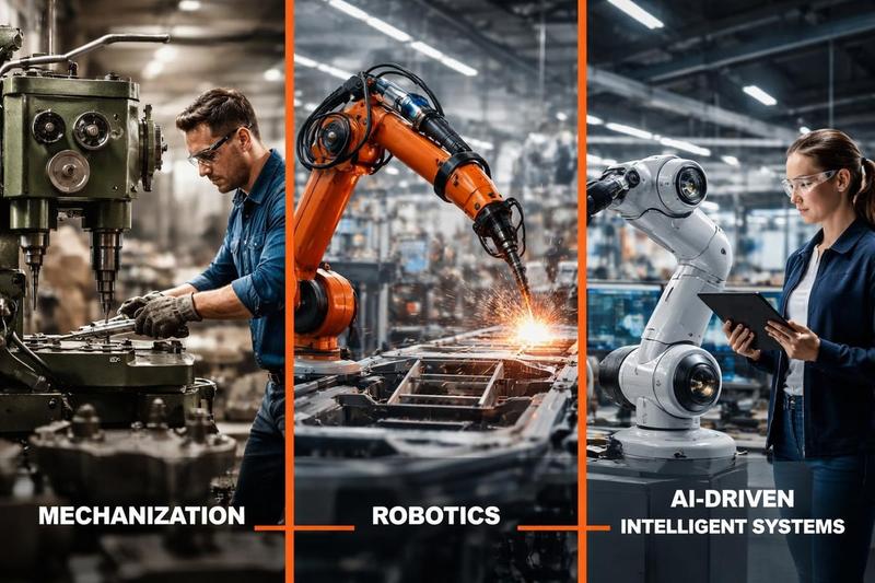 Manufacturing automation evolution timeline