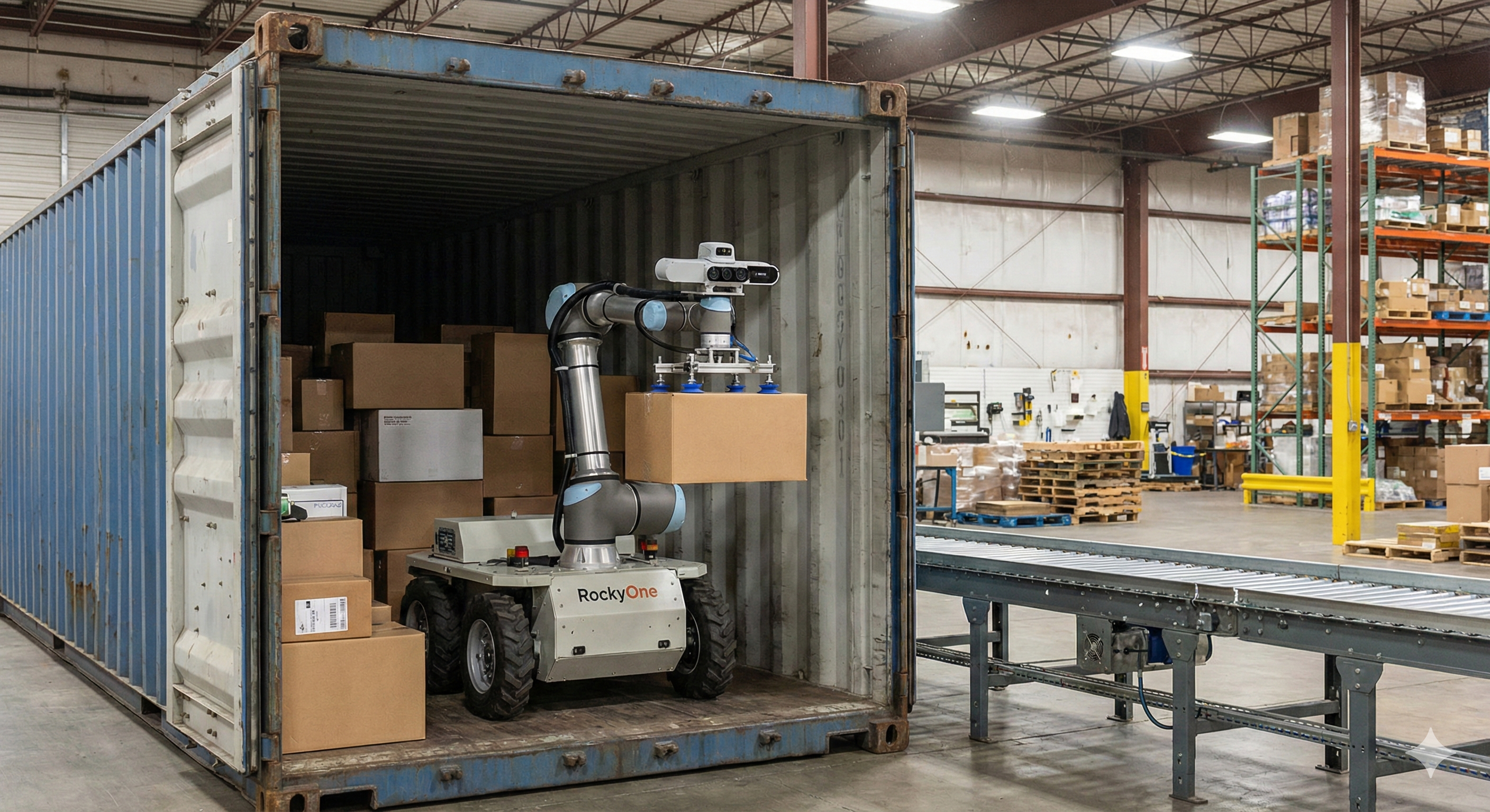 Manual container unloading