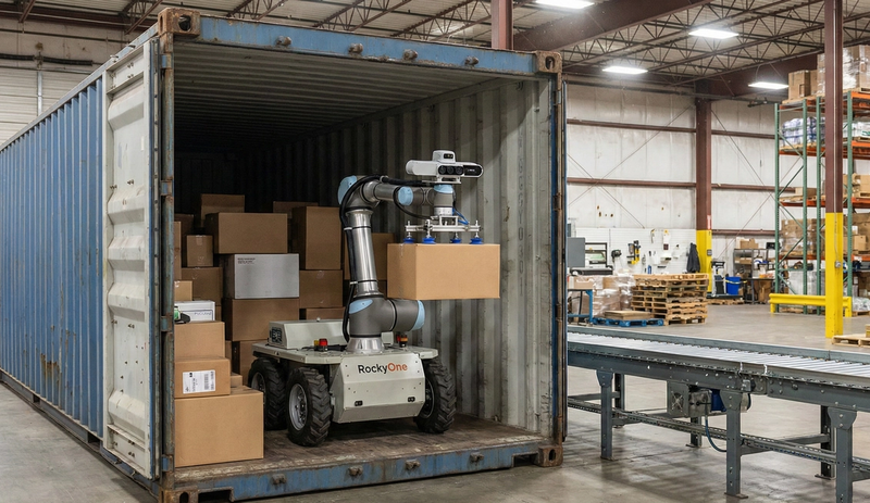 Manual container unloading