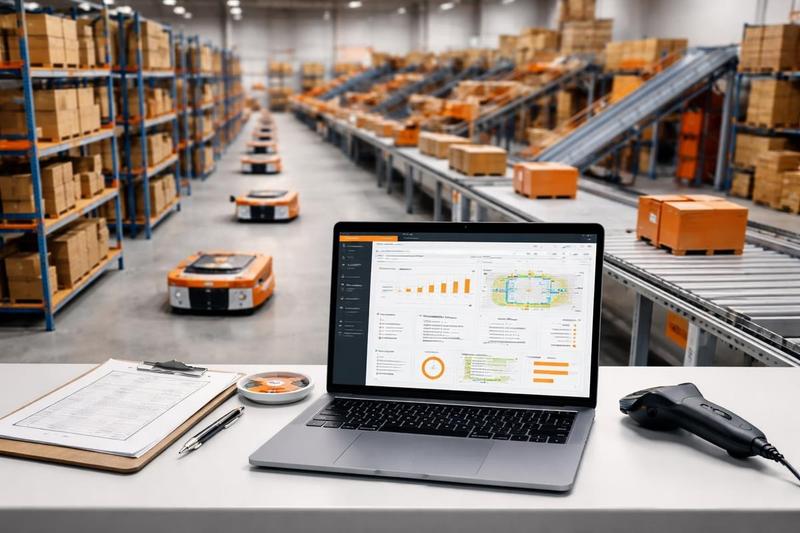 Integrated warehouse automation components