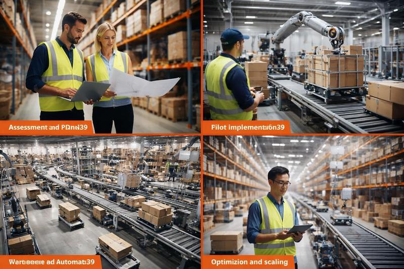 Automated production implementation stages