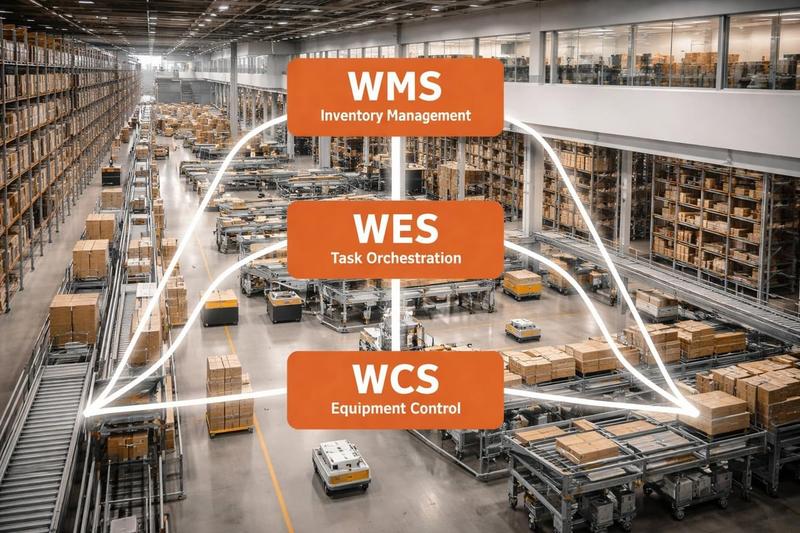 Warehouse automation system layers
