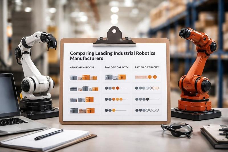 Major industrial robotics manufacturers comparison