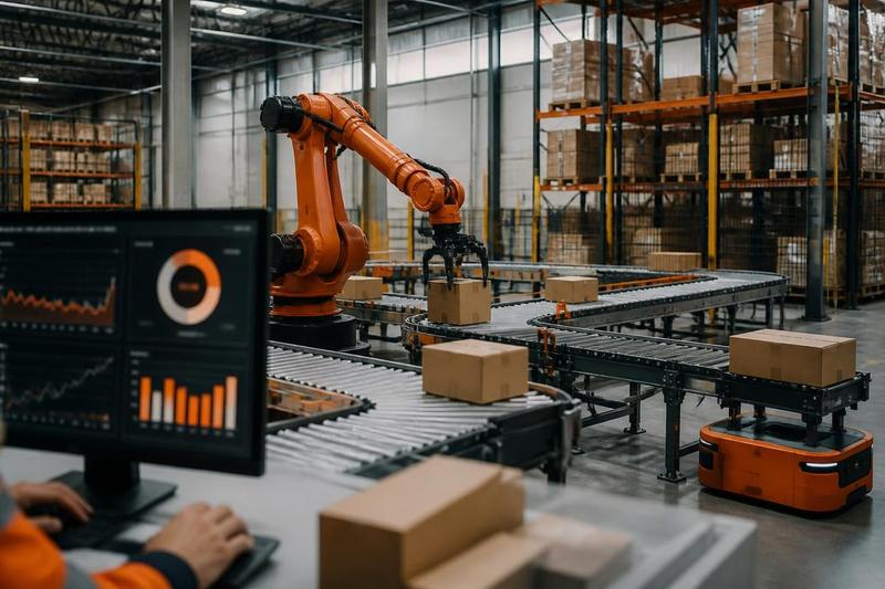 Integrated warehouse automation components