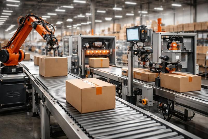 Automated packaging line component integration