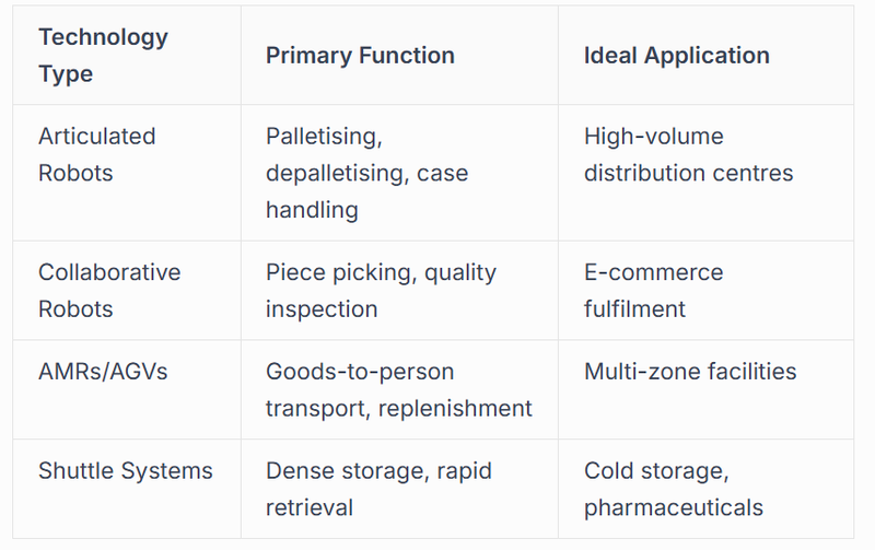 Robotics and Material Handling
