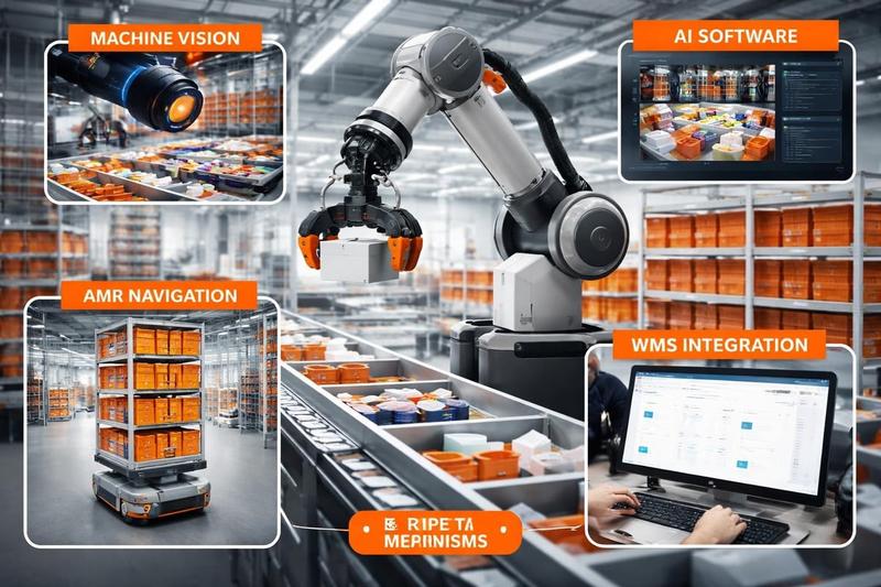 Robotic order picking system components