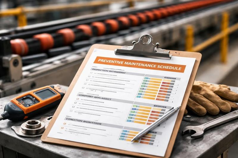 Conveyor maintenance planning