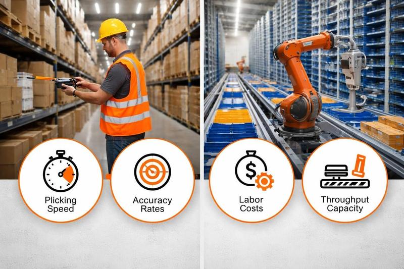Warehouse automation productivity metrics