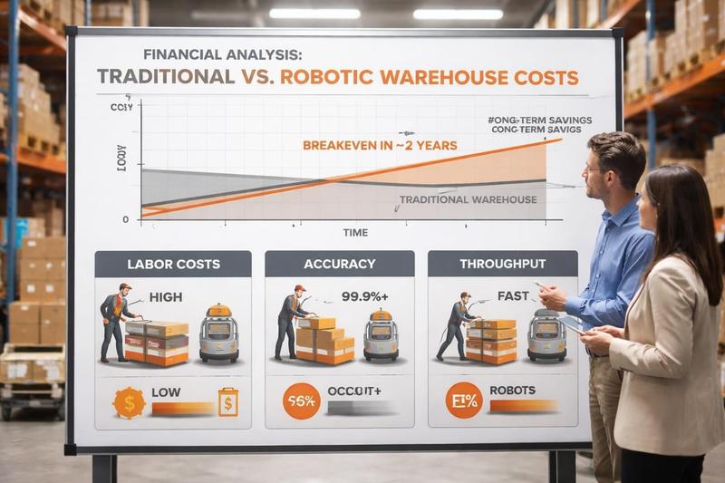 Warehouse robotics ROI calculation