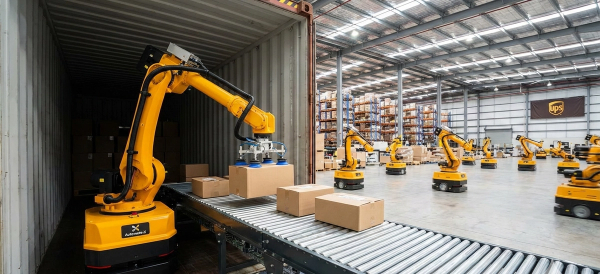 ups truck unloading robots