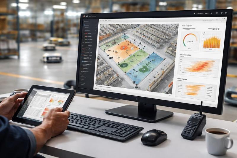 AMR fleet management dashboard