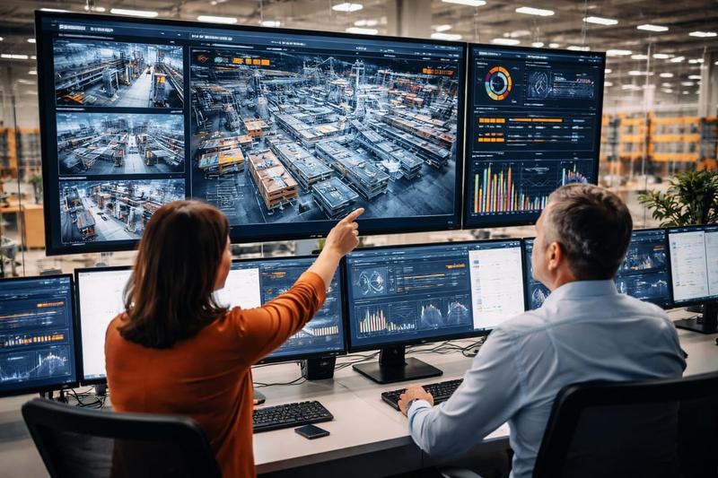 Warehouse control center dashboard