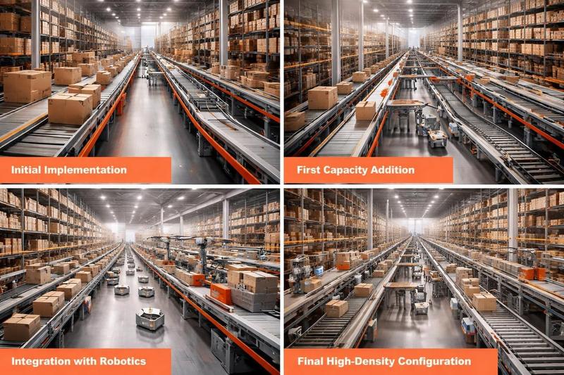 Modular conveyor expansion timeline