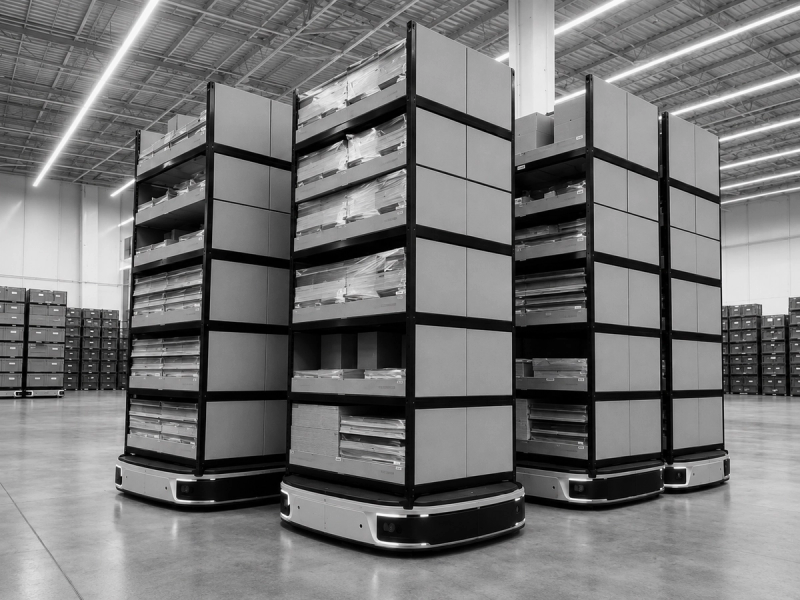 Shelf-to-person robots for warehouse automation and order fulfilment