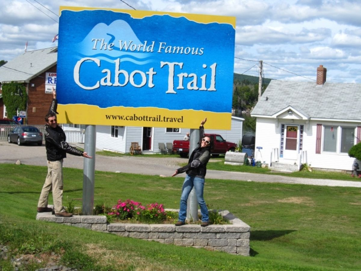 Start of the Cabot Trail