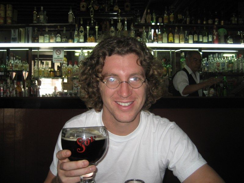 Todd Drinking Beer