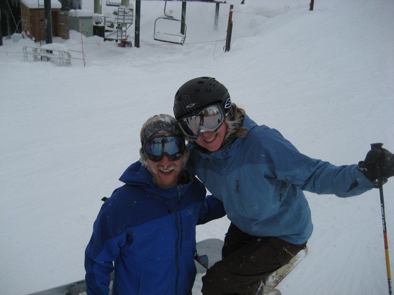 skiing
