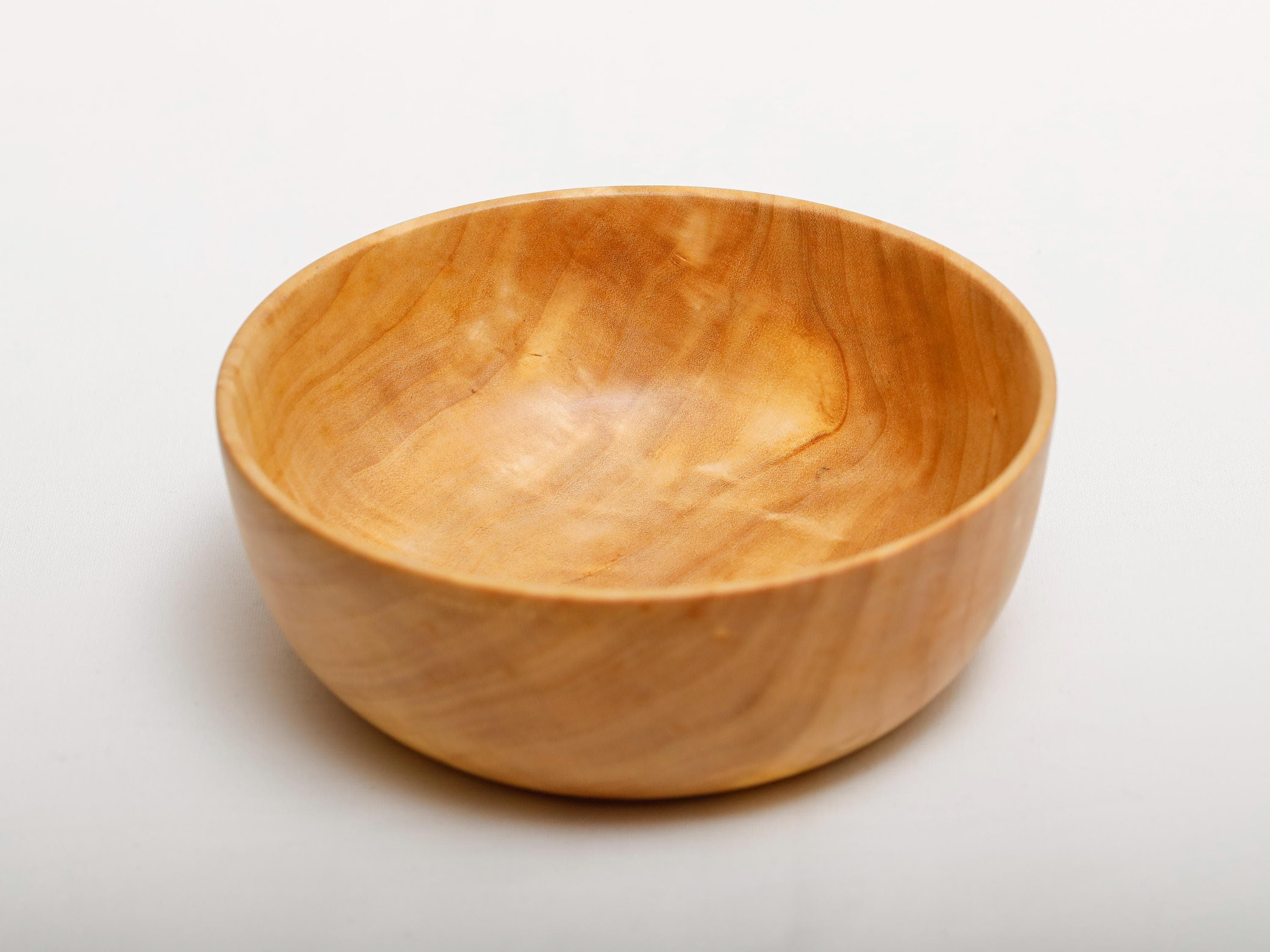 Gedrechselte Holzschale aus Pappel