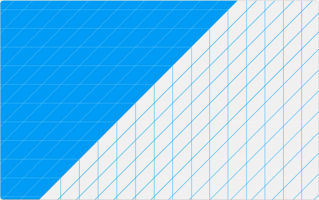 Testudo branded graphic with diagonal blue and white grid design