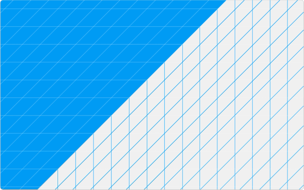 Testudo branded graphic with diagonal blue and white grid design
