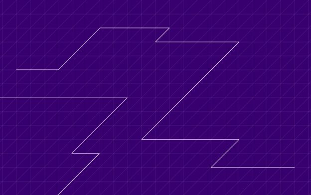 A Testudo-branded zig-zag design in white on a dark purple background. The backgrounf includes a mosaic-style chequered pattern.