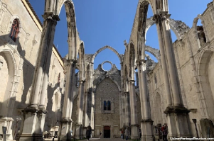 The roofless Gothic nave and arches of the Convento do Carmo in Lisbon, 2026