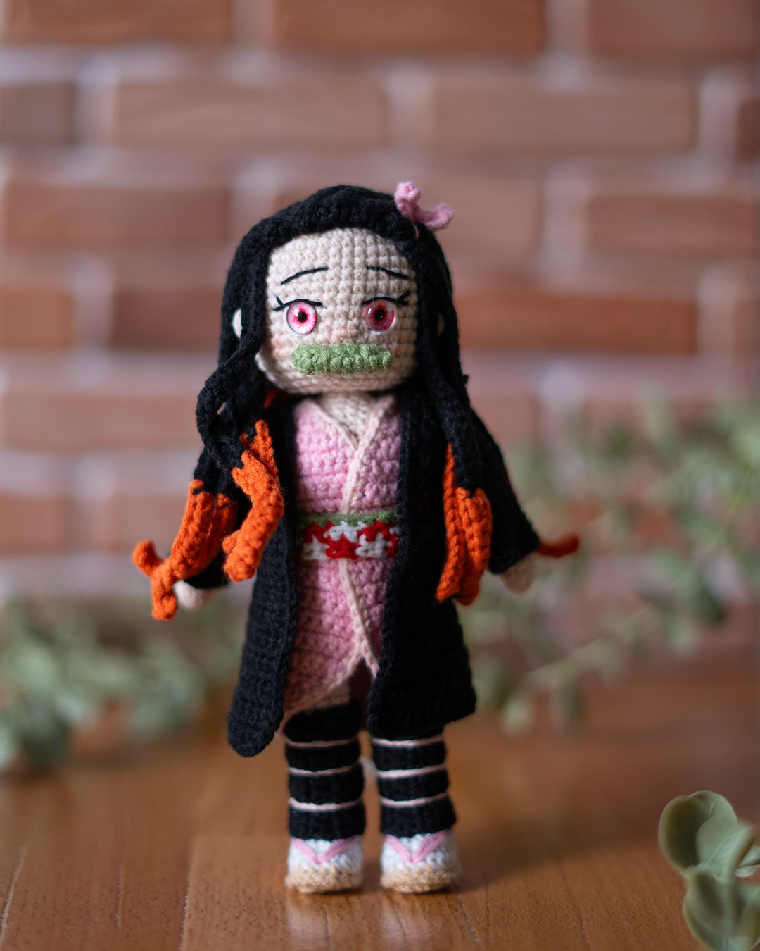K.Nezukoo Crochet Pattern PDF – Amigurumi Doll Inspired by Demon Series