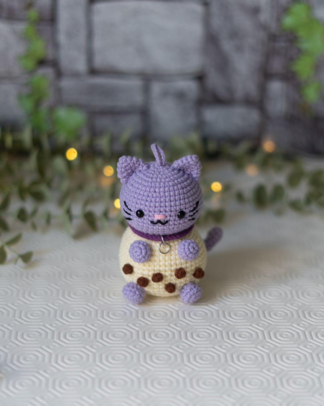 Chibi Boba Cat - Bubble Tea Cat crochet pattern - Amigrumi Doll PDF