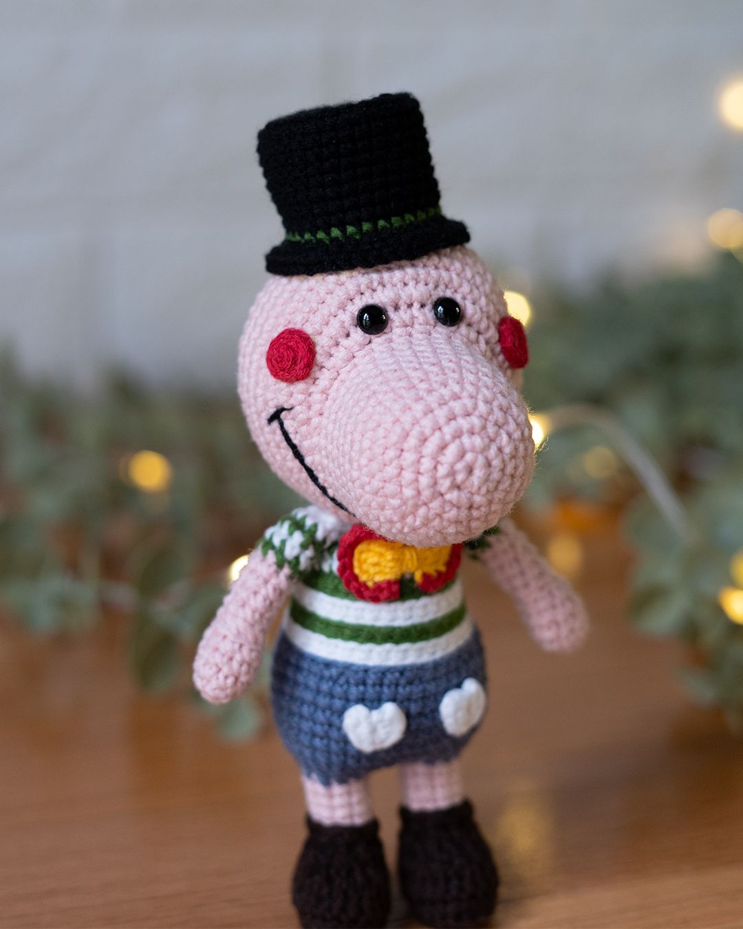 Crochet Pig Clown Amigurumi Pattern: Beginner-Friendly Doll Tutorial - PDF Download