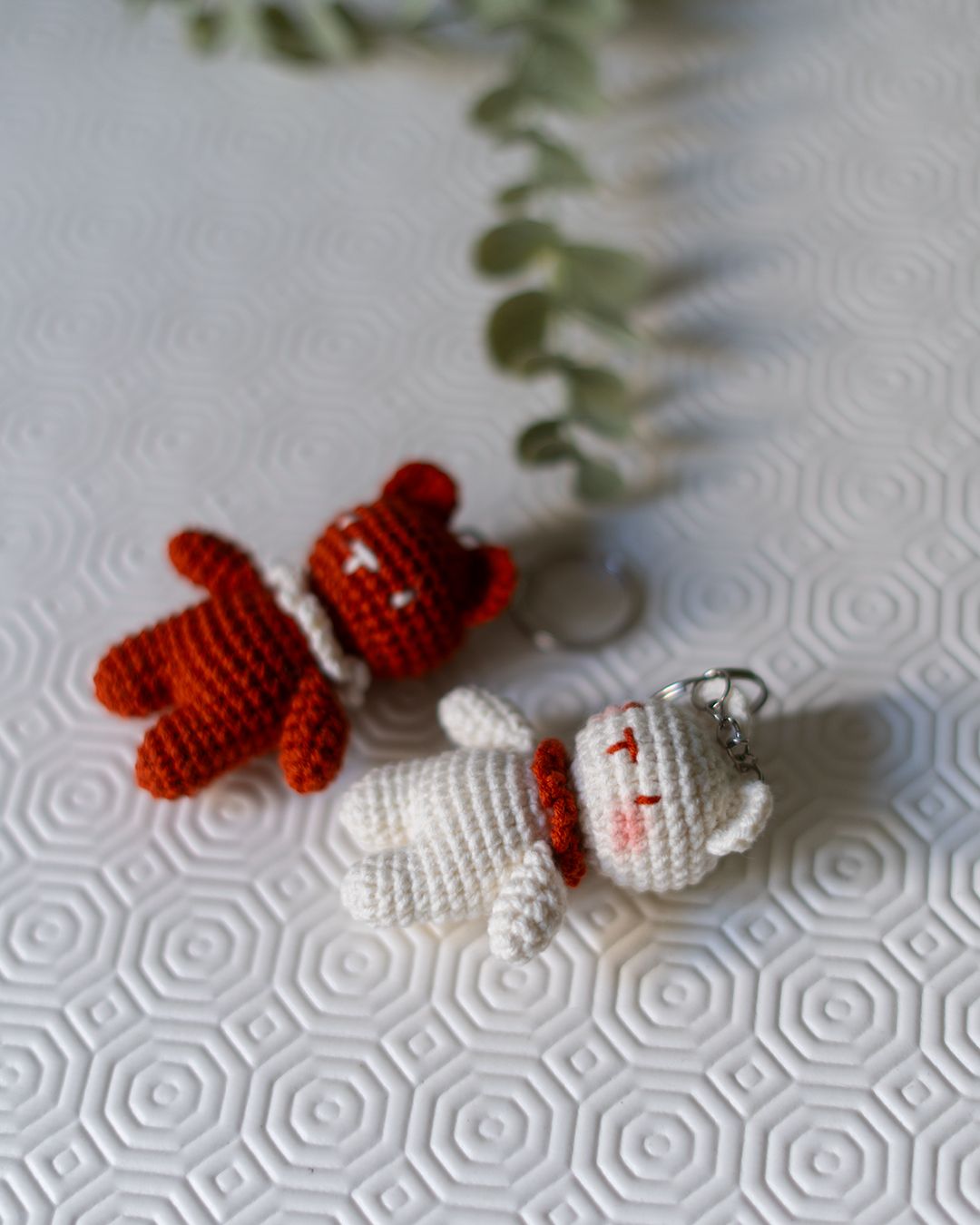 Mini bears - Cute Teddy Pair crochet pattern - Amigrumi Doll PDF