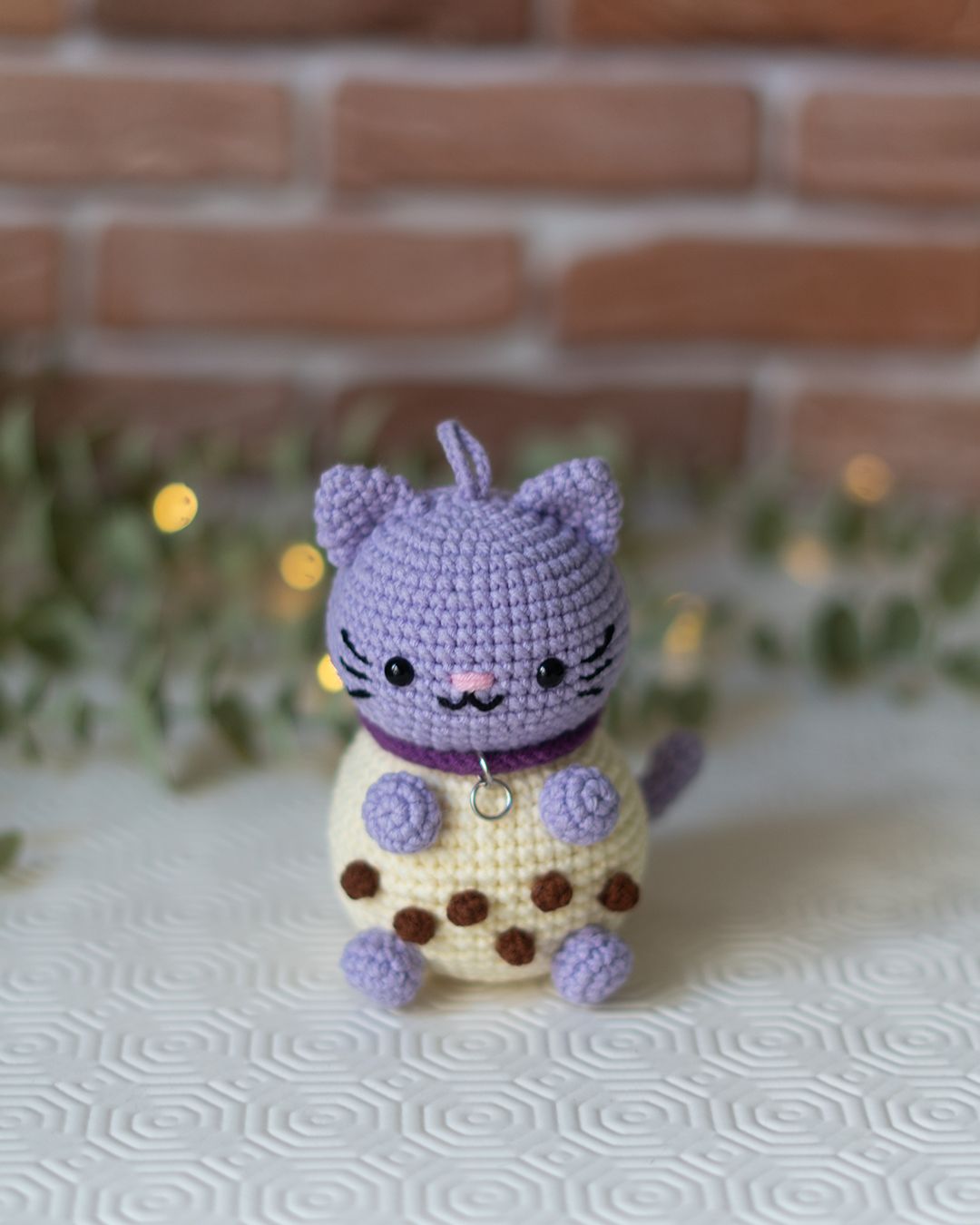 Chibi Boba Cat - Bubble Tea Cat crochet pattern - Amigrumi Doll PDF