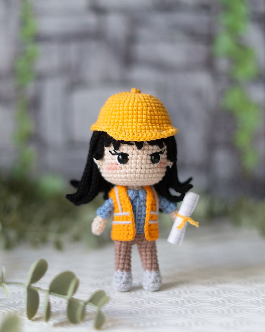 Engineer - Female Engineer crochet pattern - Amigrumi Doll PDF