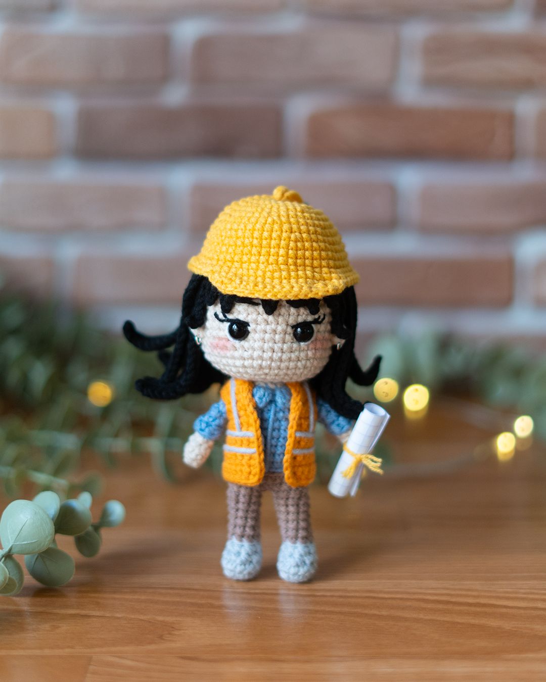 Engineer - Female Engineer crochet pattern - Amigrumi Doll PDF