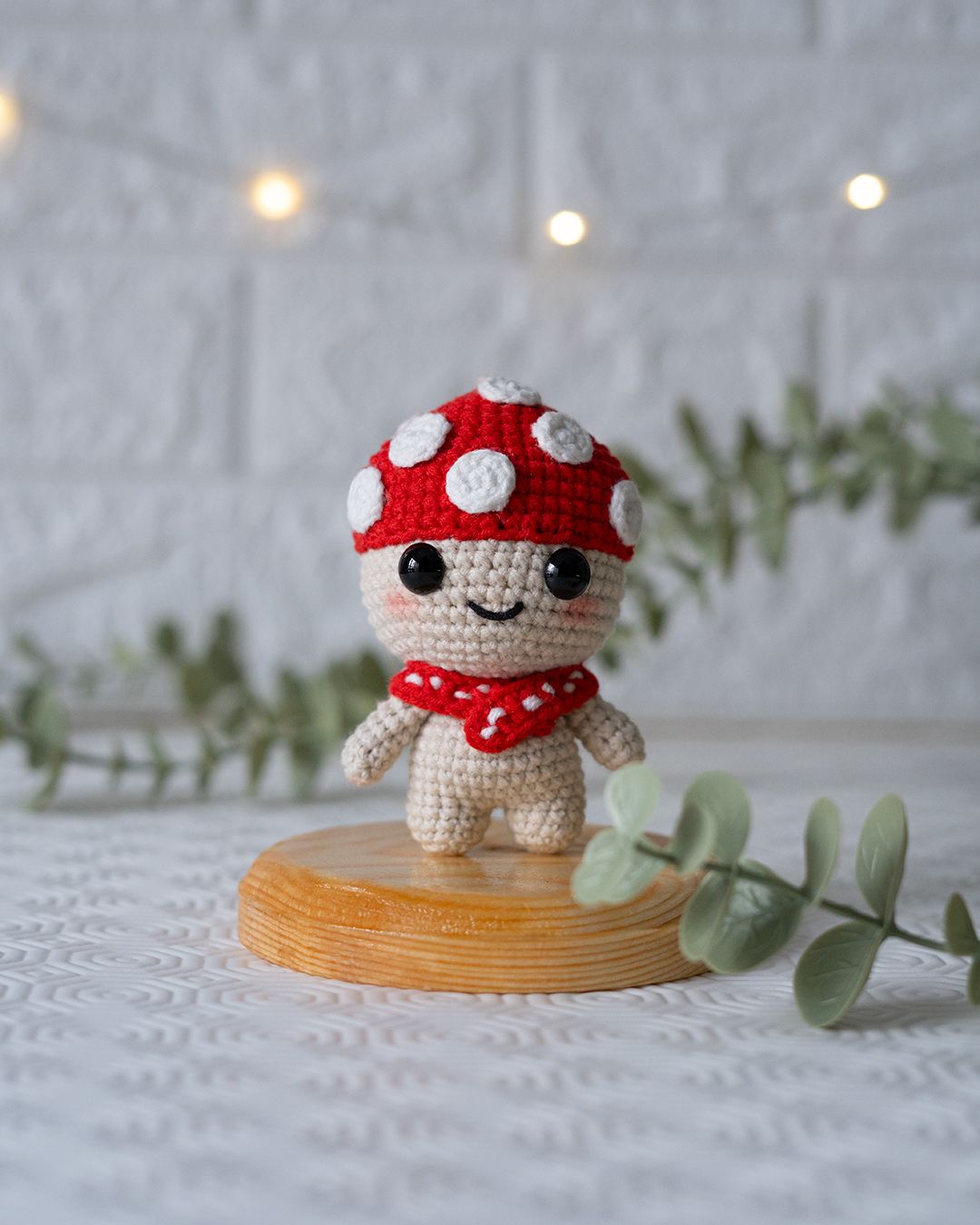 Cute Mushroom Crochet Pattern – Amigurumi PDF Tutorial – DIY Keychain Pattern – Instant Download