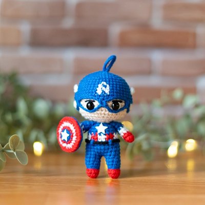 Captain America - Marvel superhero crochet pattern - Amigrumi Doll PDF